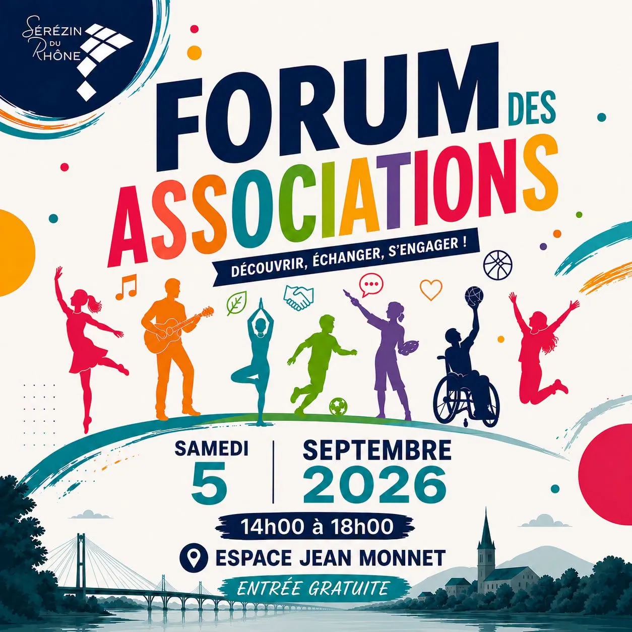 Affiche du Forum des associations de Sérézin-du-Rhône, samedi 5 septembre 2026